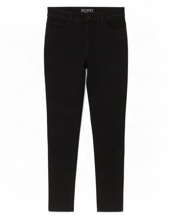 Marks & Spencer Womens Skinny Jeans UK 10 Small W28 L27 Black Cotton