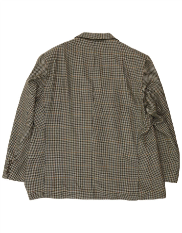 Marks & Spencer Ανδρικό σακάκι σακάκι με 2 κουμπιά UK 46 XL Green Houndstooth