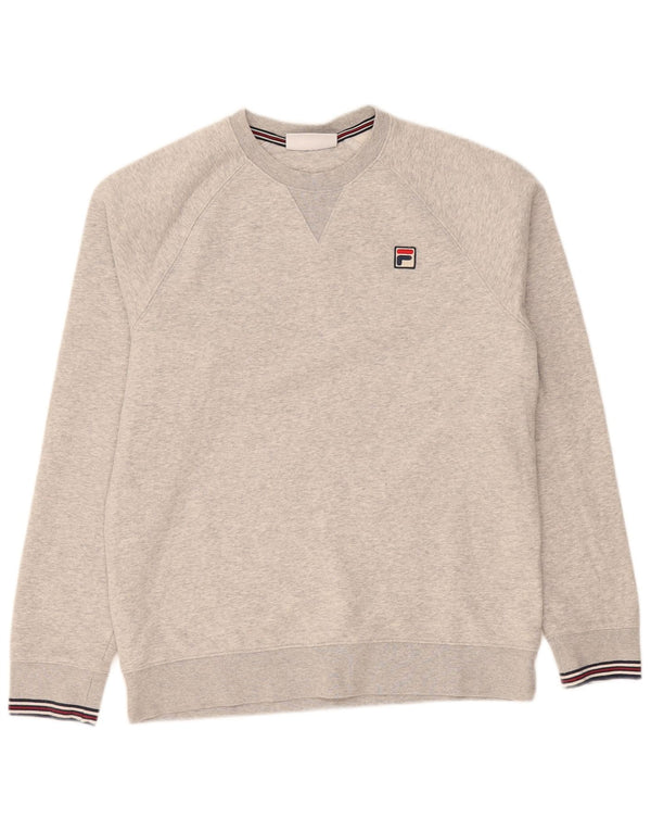 Ανδρικό φούτερ Fila Jumper Μικρό Γκρι Βαμβακερό