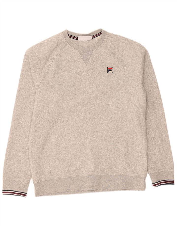 Ανδρικό φούτερ Fila Jumper Μικρό Γκρι Βαμβακερό