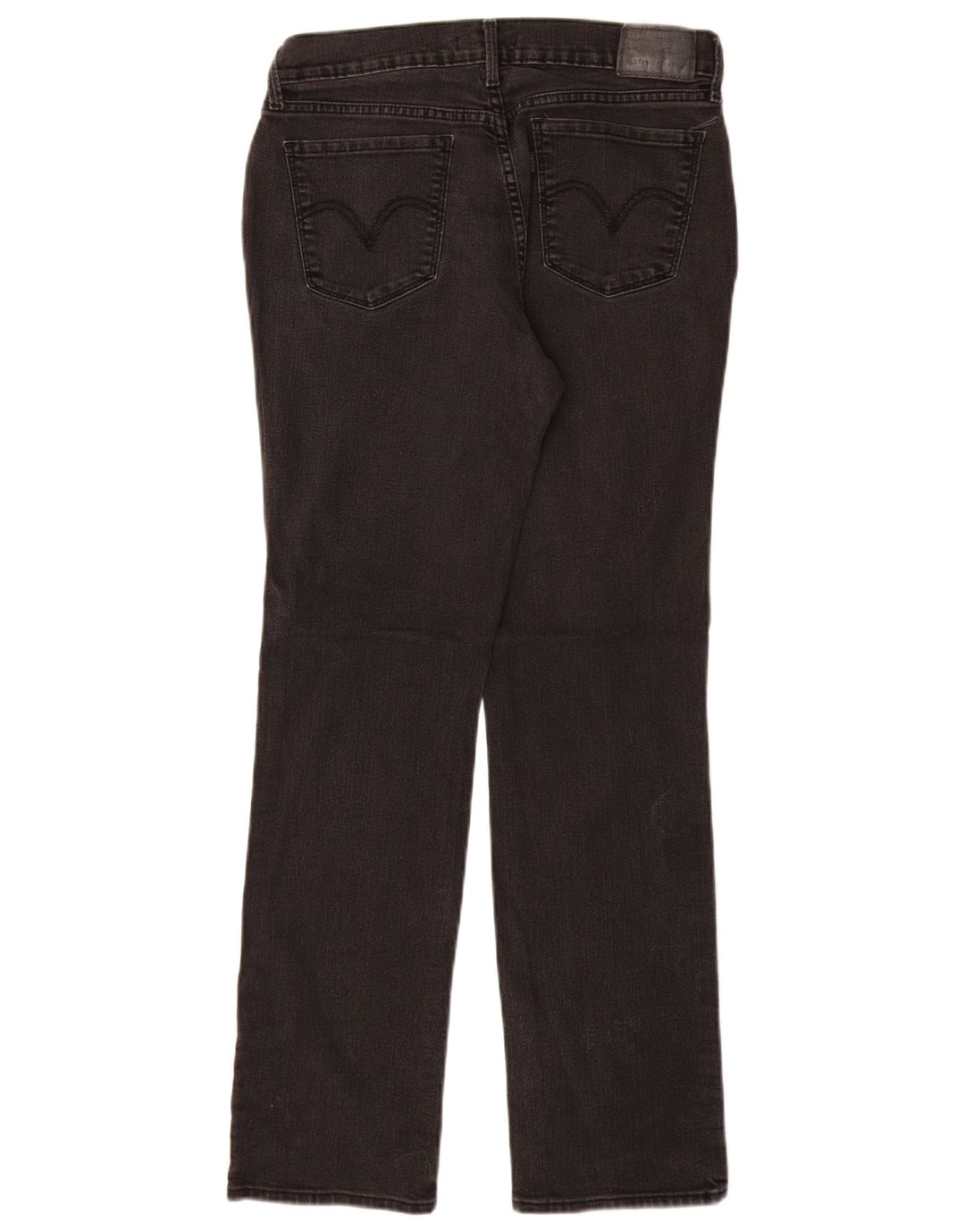 LEVI'S Γυναικείο τζιν 505 ίσιο US 8 Medium W29 L30 μαύρο βαμβακερό