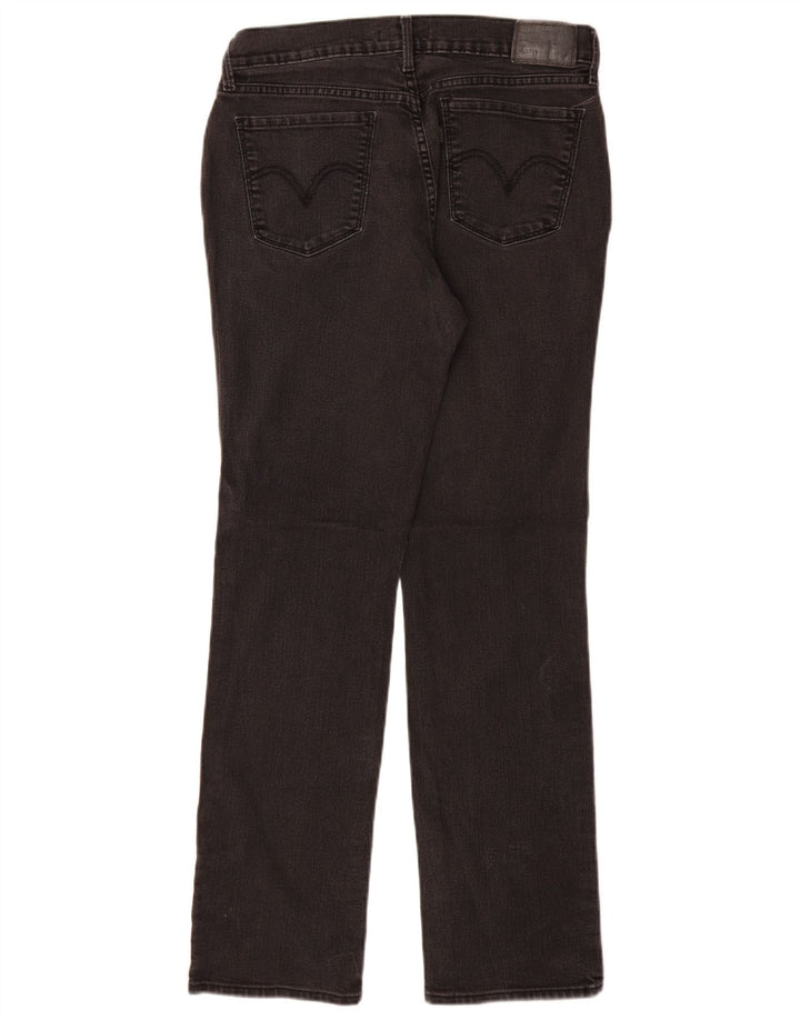LEVI'S Γυναικείο τζιν 505 ίσιο US 8 Medium W29 L30 μαύρο βαμβακερό