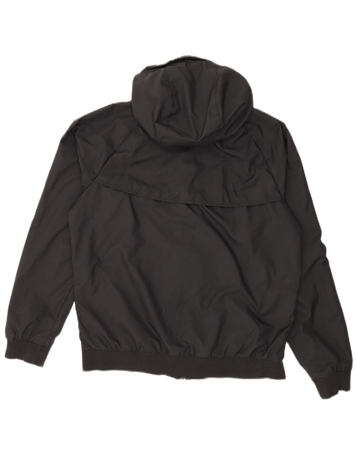 Ανδρικό μπουφάν NIKE με κουκούλα αντιανεμικό UK 38 μεσαίο μαύρο πολυεστέρα