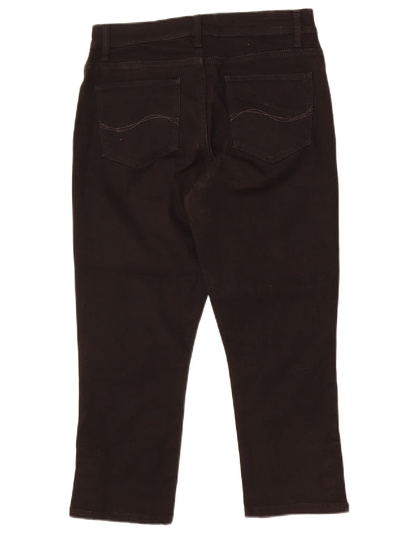 Lee Γυναικείο Ψηλόμεσο Παντελόνι Capri US 10 Large W28 L22 Μαύρο