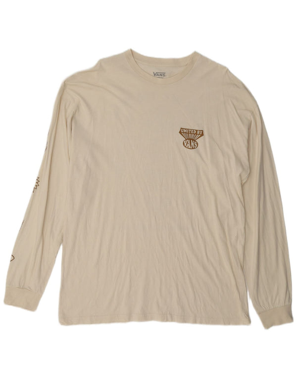 Ανδρικό Vans Classic Fit Graphic Top Μακρυμάνικο XL από λευκό βαμβακερό