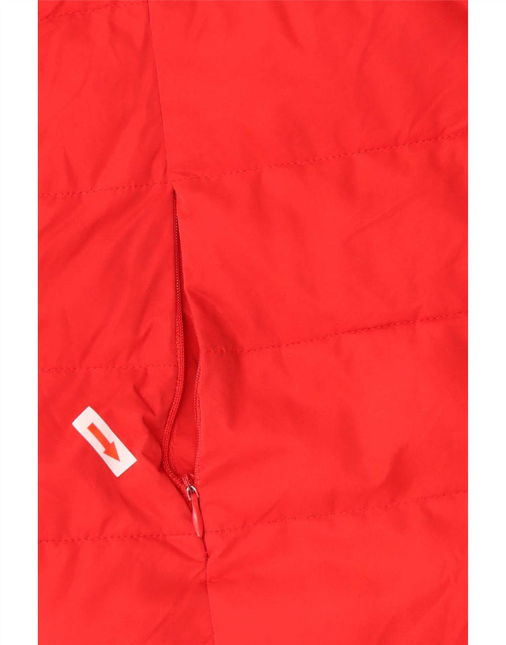 Superdry γυναικείο παλτό με κουκούλα UK 14 μεγάλο κόκκινο πολυεστέρα