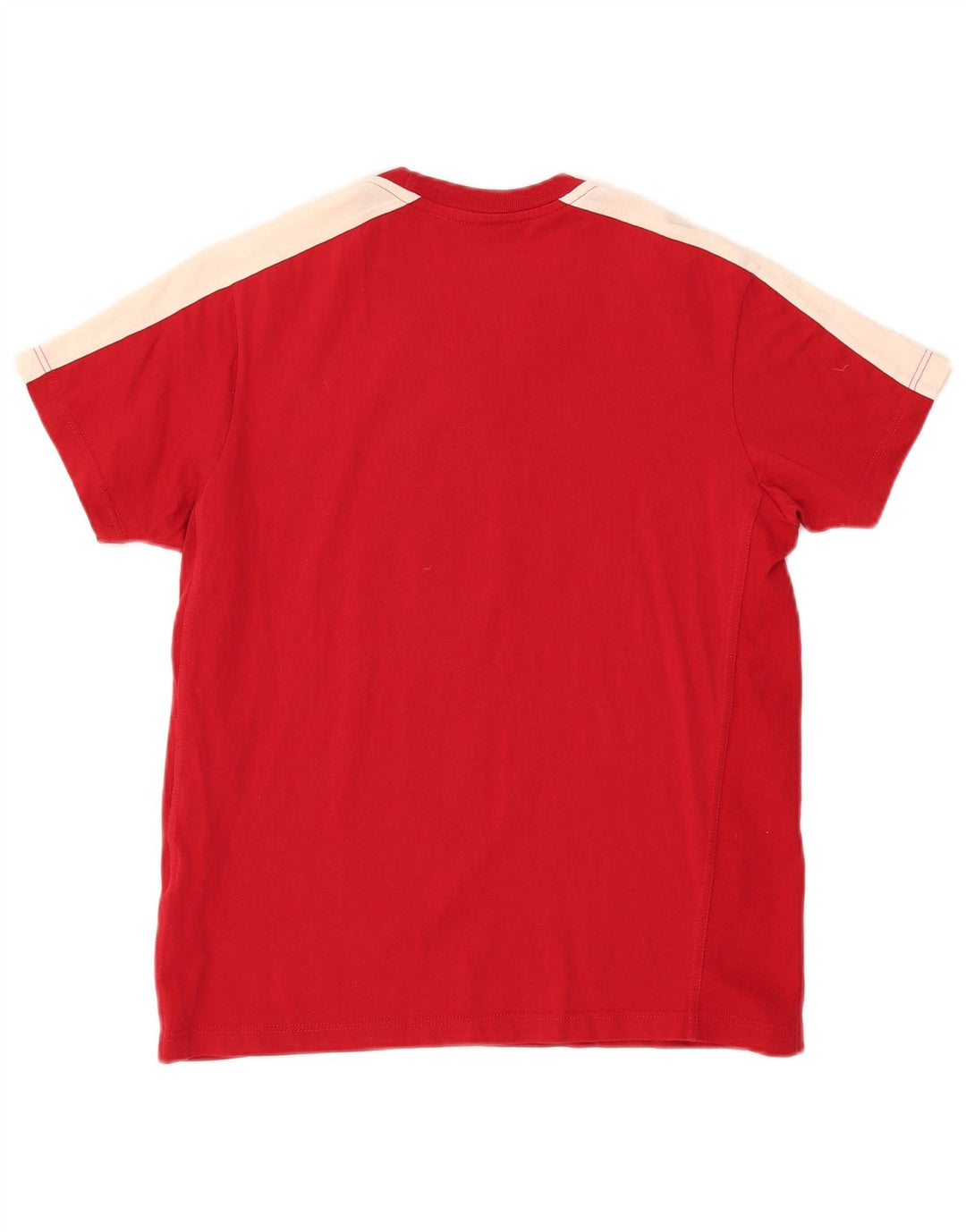 CHAMPION Γυναικείο Μυϊκό Μυϊκό T-Shirt Top UK 14 Medium Red Colourblock