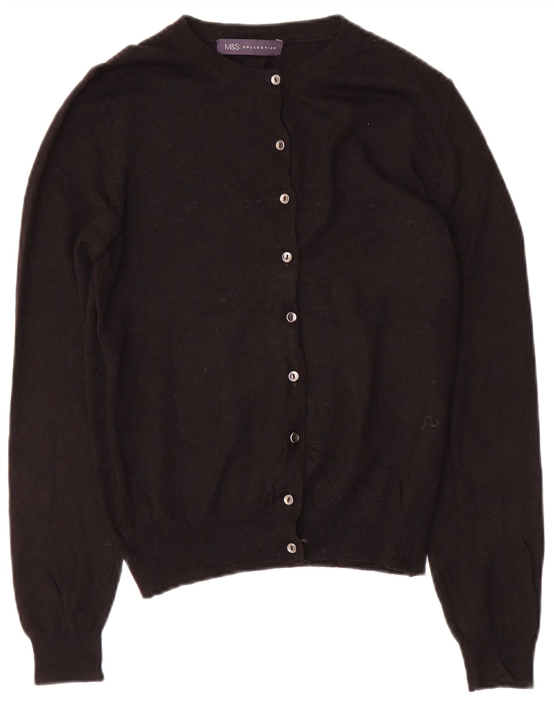 Marks & Spencer Γυναικεία Ζακέτα πουλόβερ UK 8 Small Black Viscose