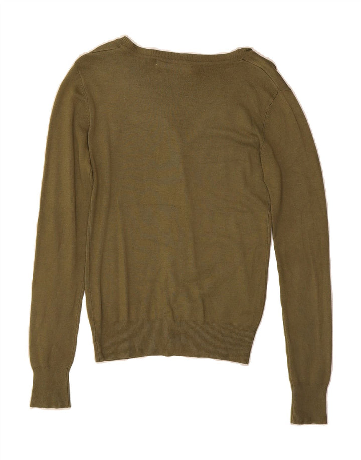 ZARA Womens Cardigan Sweater UK 10 Small Green Rayon Vintage Zara and Second-Hand Zara from Messina Hembry 