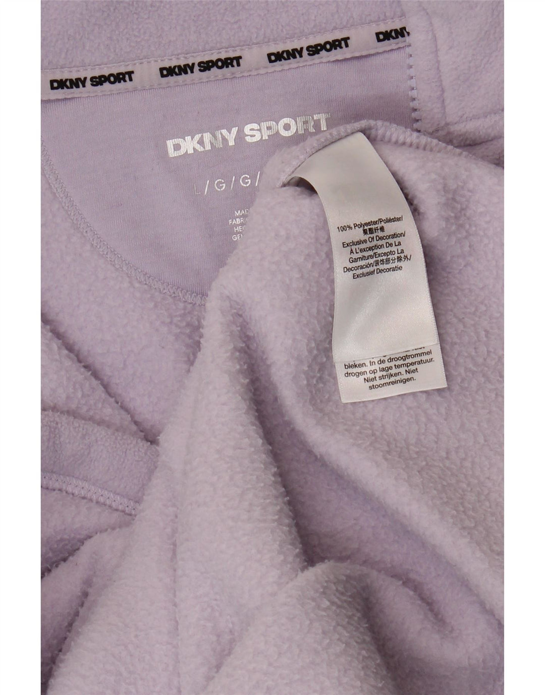 Dkny Γυναικείο Γραφικό Μπουφάν UK 16 Μωβ πολυεστέρας