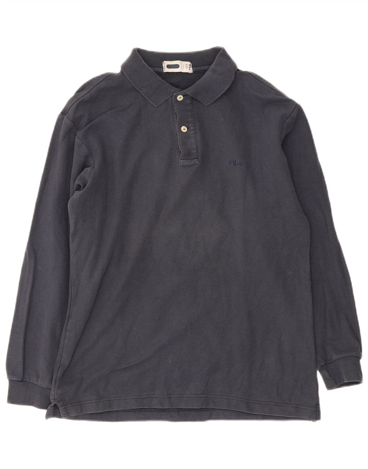 Fila Ανδρικό μακρυμάνικο μπλουζάκι πόλο IT 46 Small Navy Blue