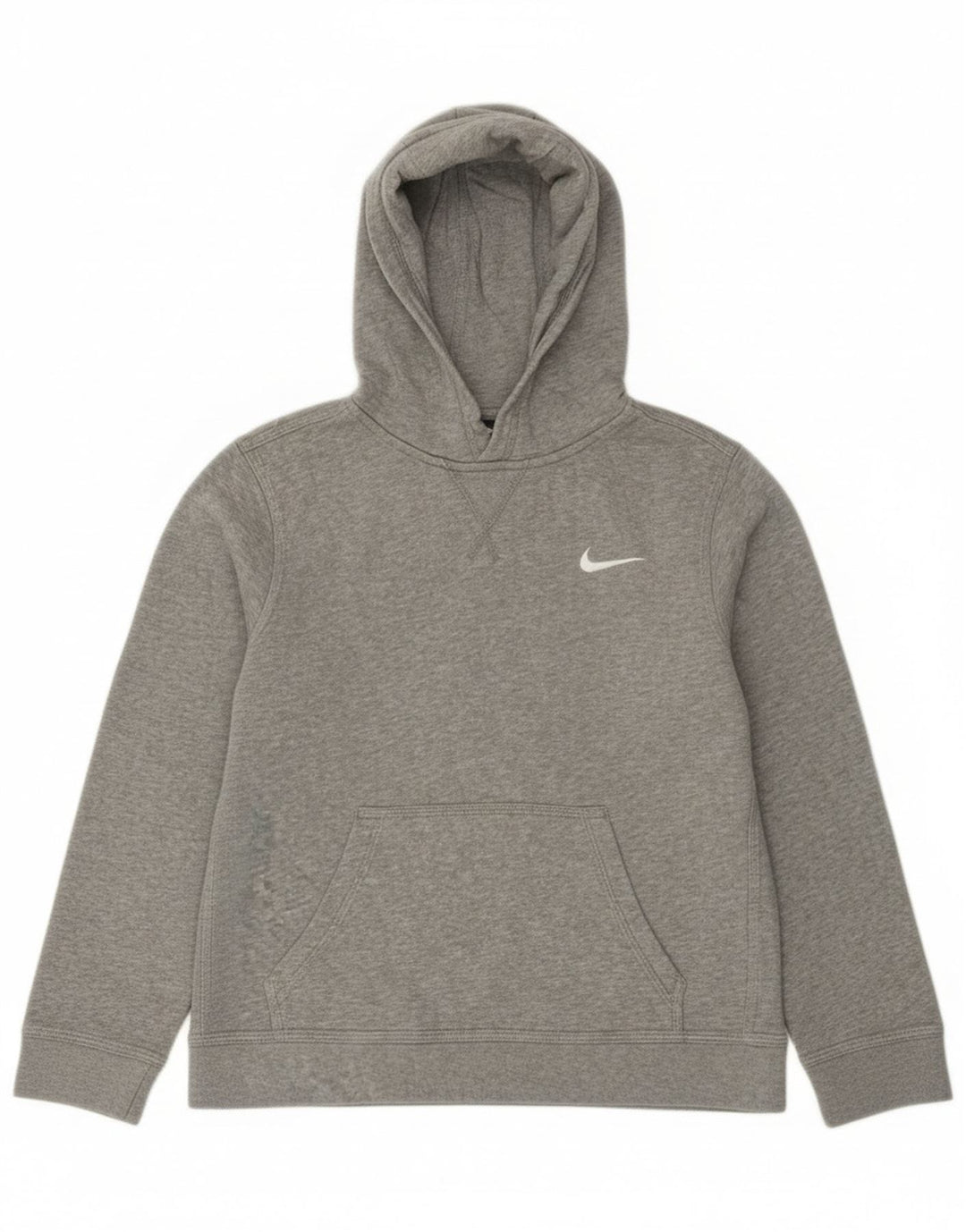 Nike Boys Hoodie Jumper 10-11 ετών Medium Grey Flecked