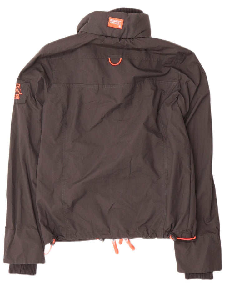 Superdry Γυναικείο Oversized Bomber Jacket UK 6 XS Grey Nylon