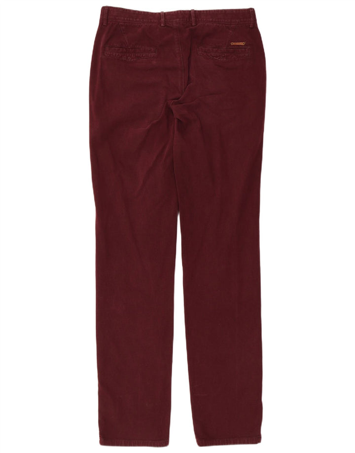 MASSIMO DUTTI Ανδρικό λεπτό παντελόνι Chino EU 40 Medium W31 L33 Burgundy