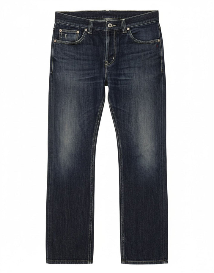 DONDUP Womens Straight Jeans W33 L31 Navy Blue