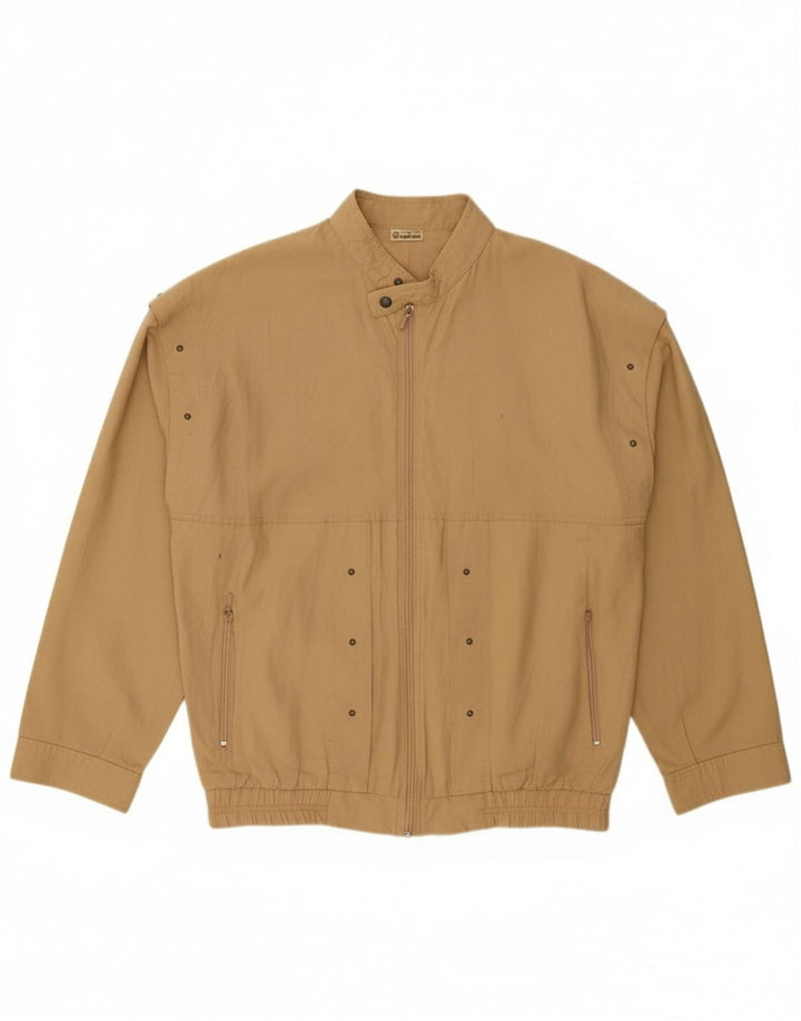 NORTONS Mens Bomber Jacket UK 42 XL Beige