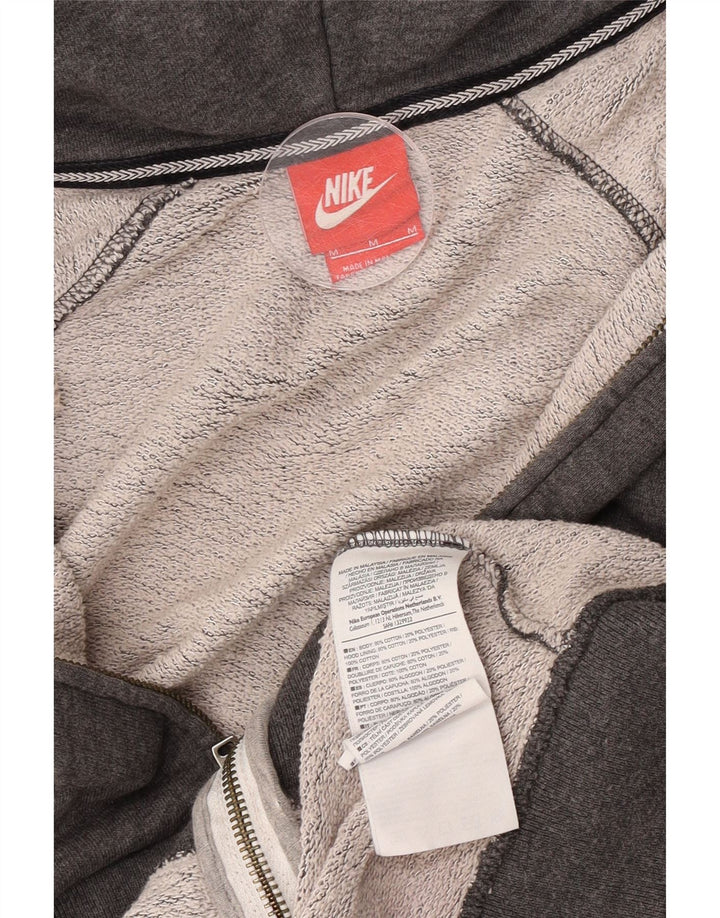 Γυναικείο πουλόβερ Nike με φερμουάρ UK 14 Βαμβακερό μεσαίο γκρι