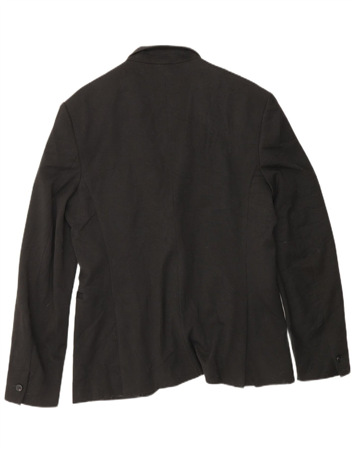 ZARA Ανδρικό σακάκι σακάκι με 1 κουμπί EU 48 Μεσαίο μαύρο πολυεστέρα