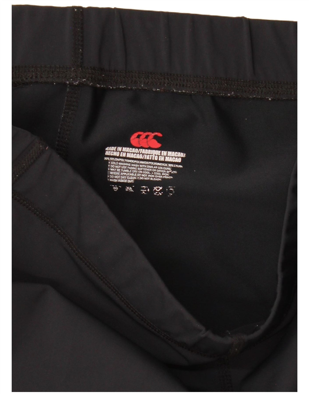 Ανδρικό αθλητικό σορτς CANTERBURY, μεσαίο μαύρο νάιλον