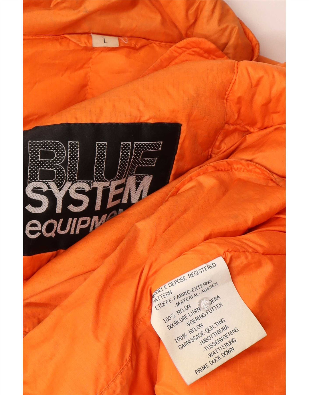 Vintage Ανδρικό μπουφάν UK 16 Large Orange Nylon