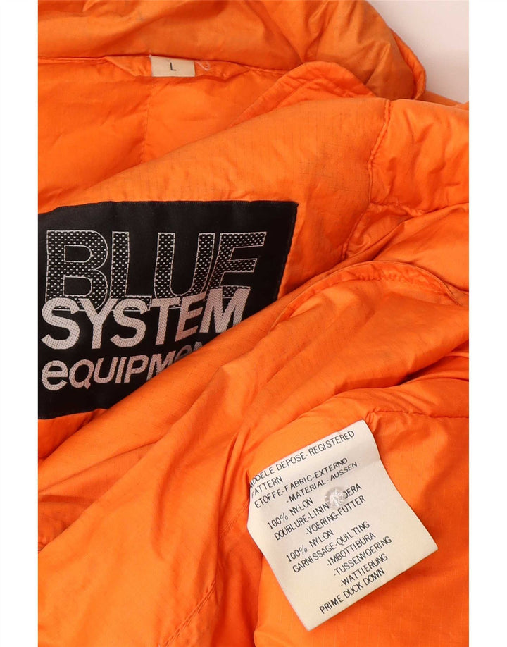 Vintage Ανδρικό μπουφάν UK 16 Large Orange Nylon