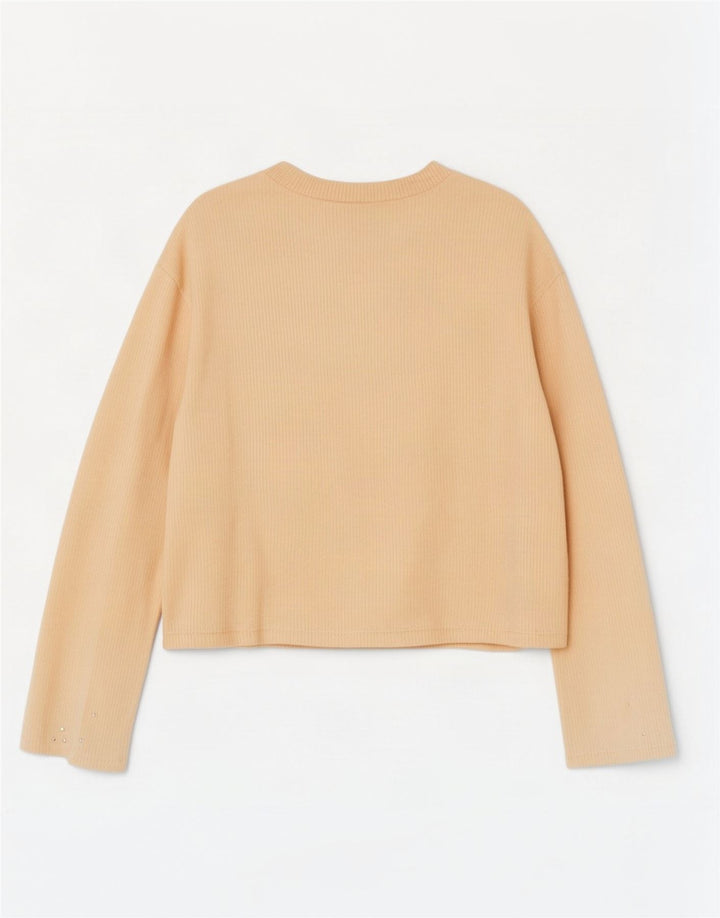 Zara Γυναικείο τοπ μακρυμάνικο UK 10 Small Yellow