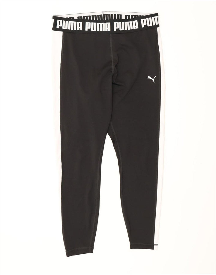 Γυναικεία γραφικά κολάν Puma UK 16 Large Black Polyester Sports