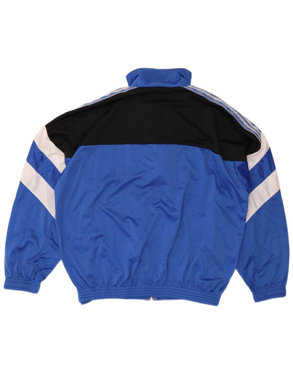 Ανδρική φόρμα γυμναστικής γραφικών UHLSPORT Top Jacket 2XL μπλε χρώματος πολυεστέρας
