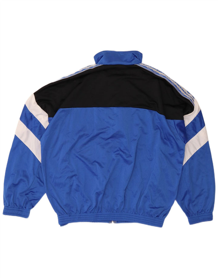 Ανδρική φόρμα γυμναστικής γραφικών UHLSPORT Top Jacket 2XL μπλε χρώματος πολυεστέρας