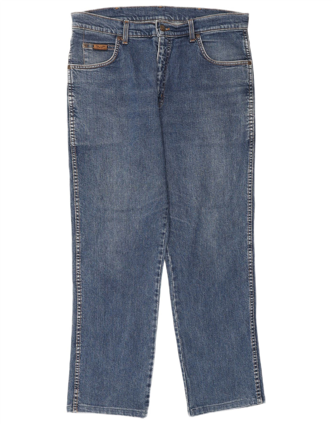 Ανδρικό τζιν WRANGLER ίσιο W34 L30 Μπλε βαμβακερό