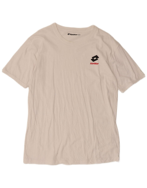 Lotto Ανδρικό T-Shirt Top 2XL Λευκό βαμβακερό