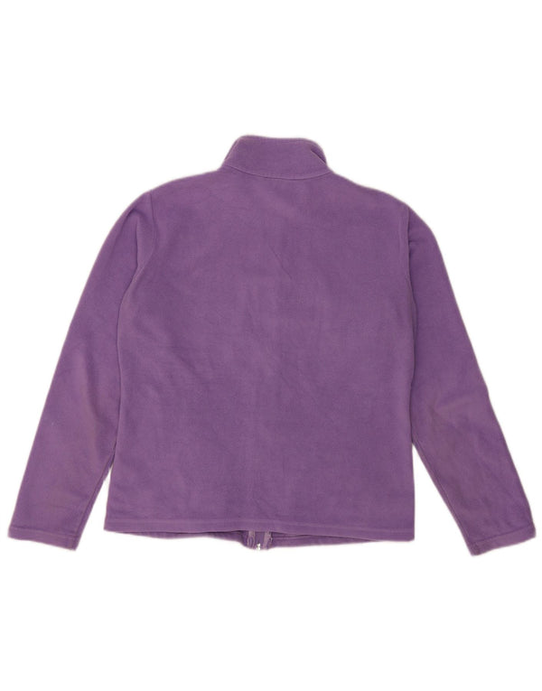 Marks & Spencer Γυναικείο Fleece Jacket UK 12 Medium Purple Polyester