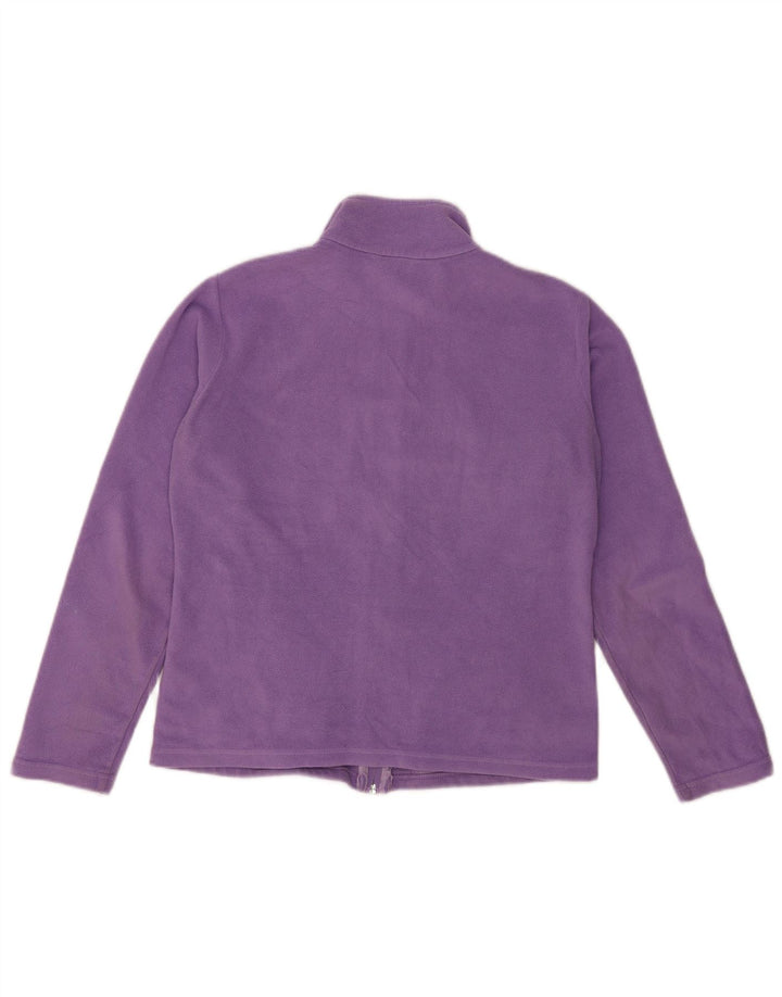 Marks & Spencer Γυναικείο Fleece Jacket UK 12 Medium Purple Polyester