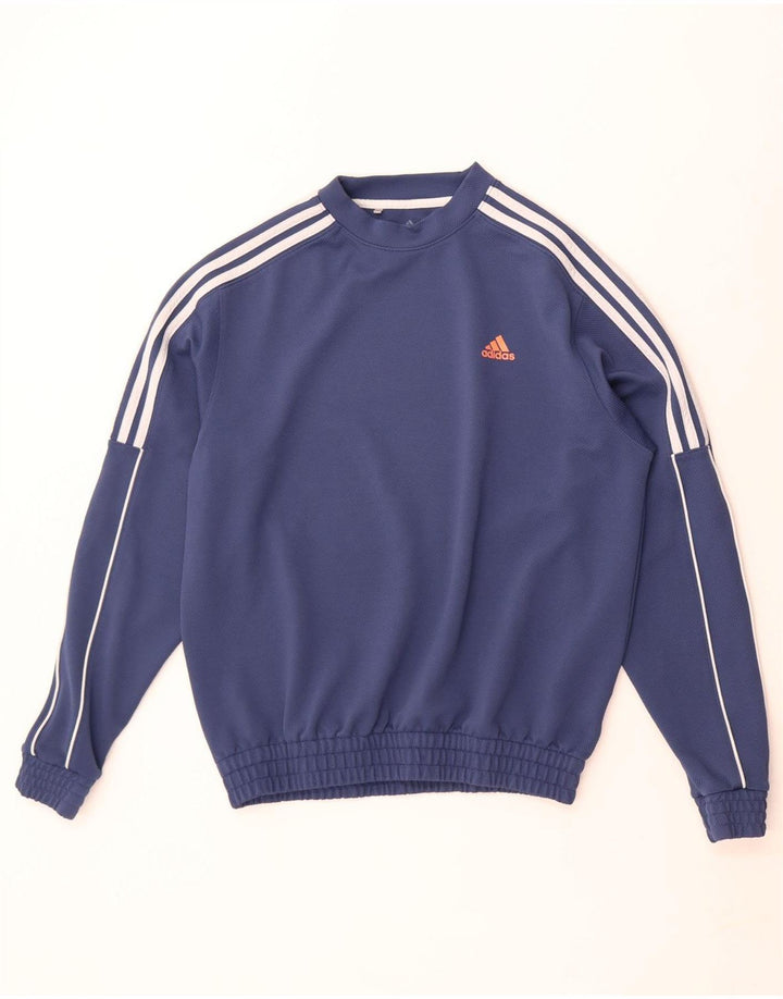 Ανδρικό φούτερ Adidas Jumper Medium Blue Colourblock Polyester