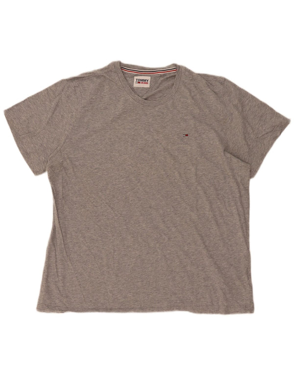 Ανδρικό T-Shirt Tommy Hilfiger Top Large Grey Flecked Cotton