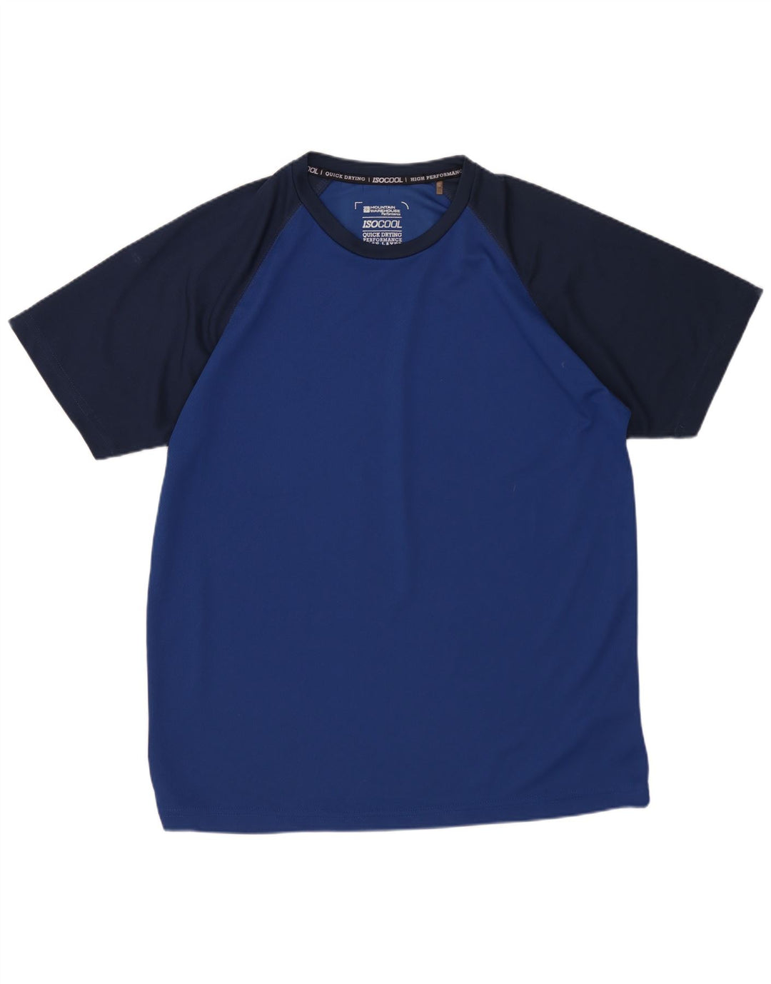 MOUNTAIN WAREHOUSE Ανδρικό IsoCool T-Shirt Top Large Blue Colourblock