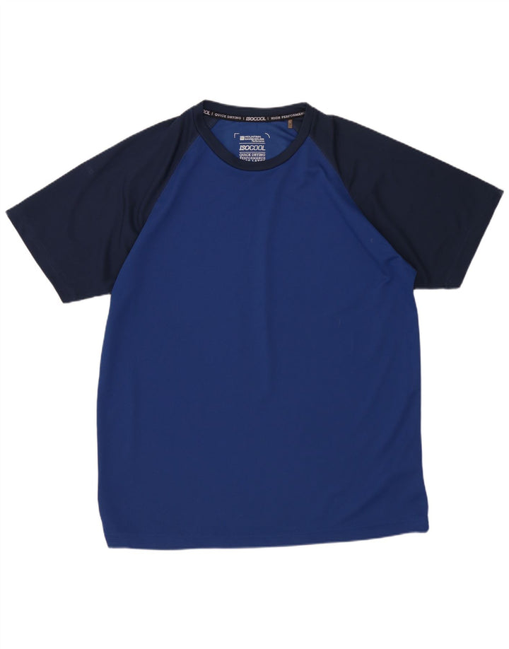 MOUNTAIN WAREHOUSE Ανδρικό IsoCool T-Shirt Top Large Blue Colourblock