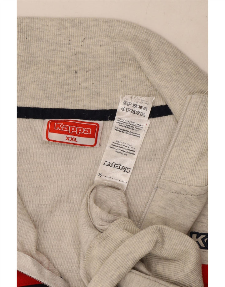 Ανδρική φόρμα Kappa Top Jacket 2XL Grey Colourblock Polyester