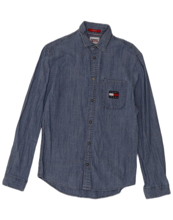 Tommy Hilfiger Ανδρικό πουκάμισο Classic Fit XS Μπλε βαμβακερό
