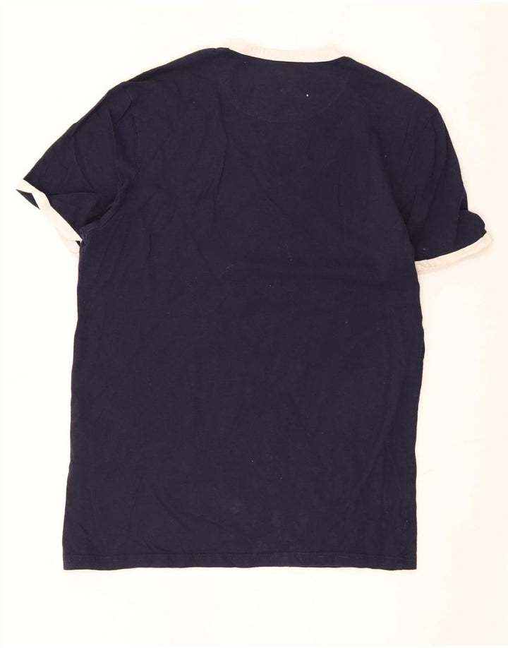 LYLE & SCOTT Ανδρικό T-Shirt Top Μικρό Navy Blue Βαμβακερό