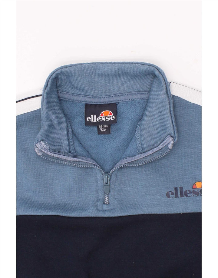 Ellesse Boys Φούτερ με φερμουάρ, μπλουζάκι 3-4 ετών, μπλέ