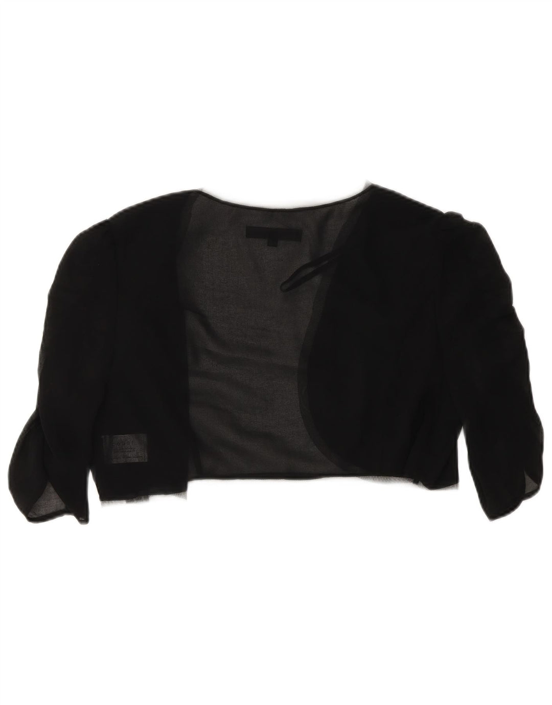 Coast Womens 3/4 Sleeve See Through Bolero Top 14 μεσαίου μαύρου πολυεστέρα