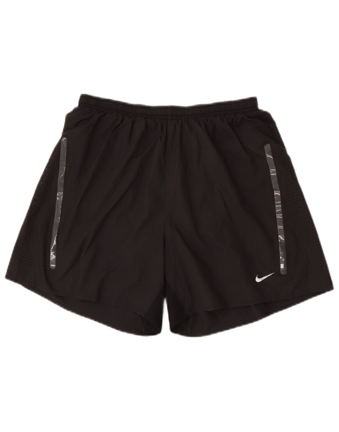 Ανδρικό αθλητικό σορτς NIKE Dri Fit από μεσαίο μαύρο πολυεστέρα