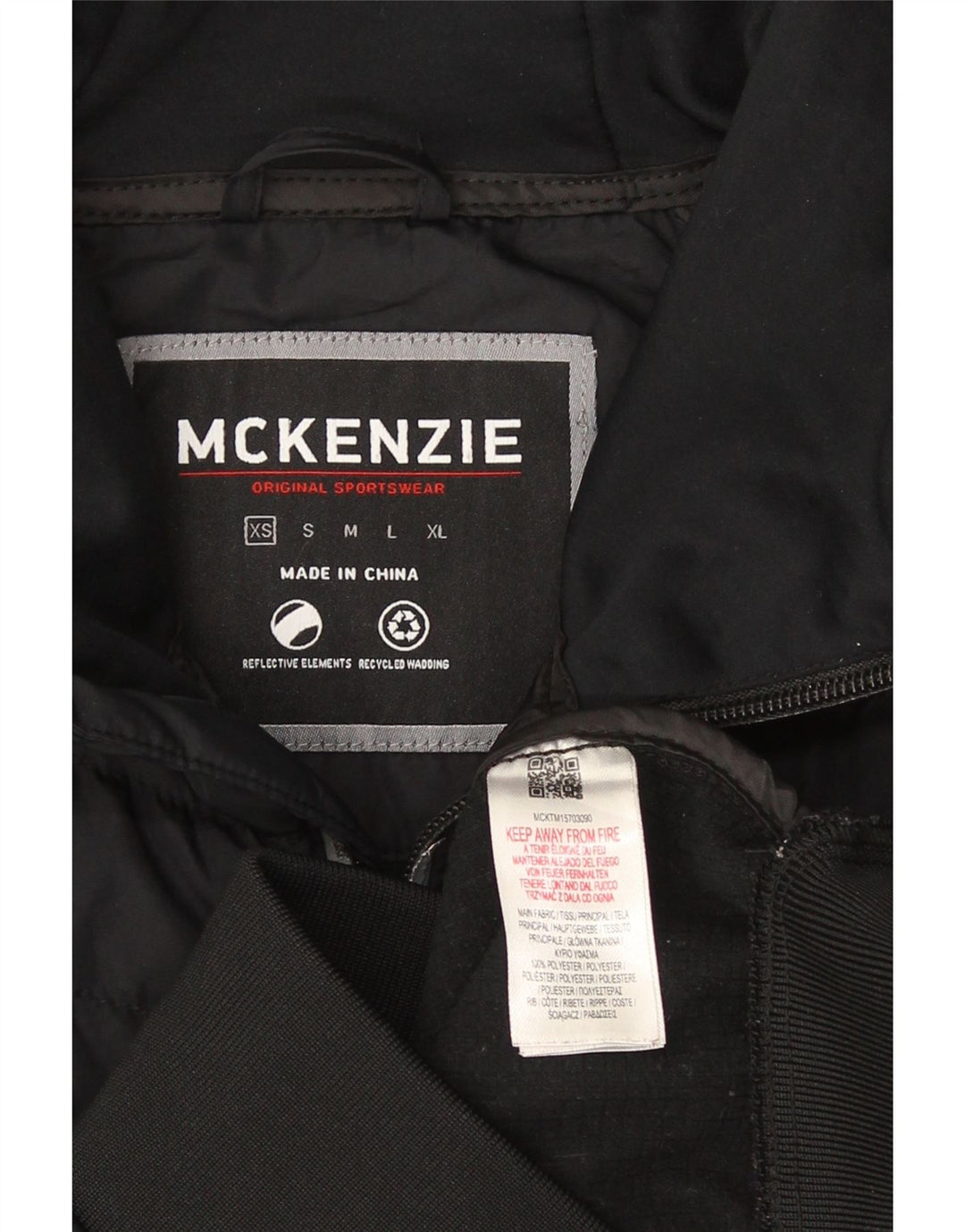Ανδρικό πουλόβερ με κουκούλα με φερμουάρ Mckenzie XS Black Colourblock Polyester