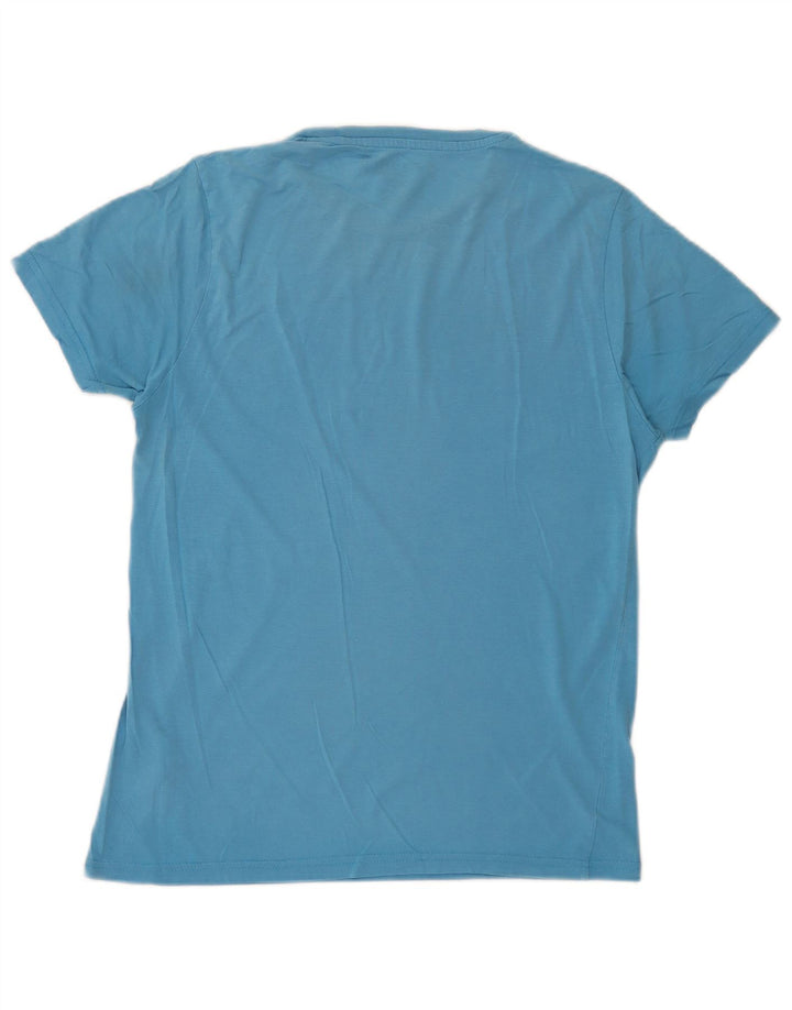 Jack & Jones Ανδρικό γραφικό T-Shirt Top από μεσαίο μπλε βαμβακερό