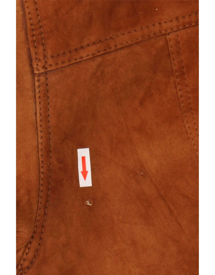Vintage Ανδρικό Shearling Jacket IT 46 Small Brown
