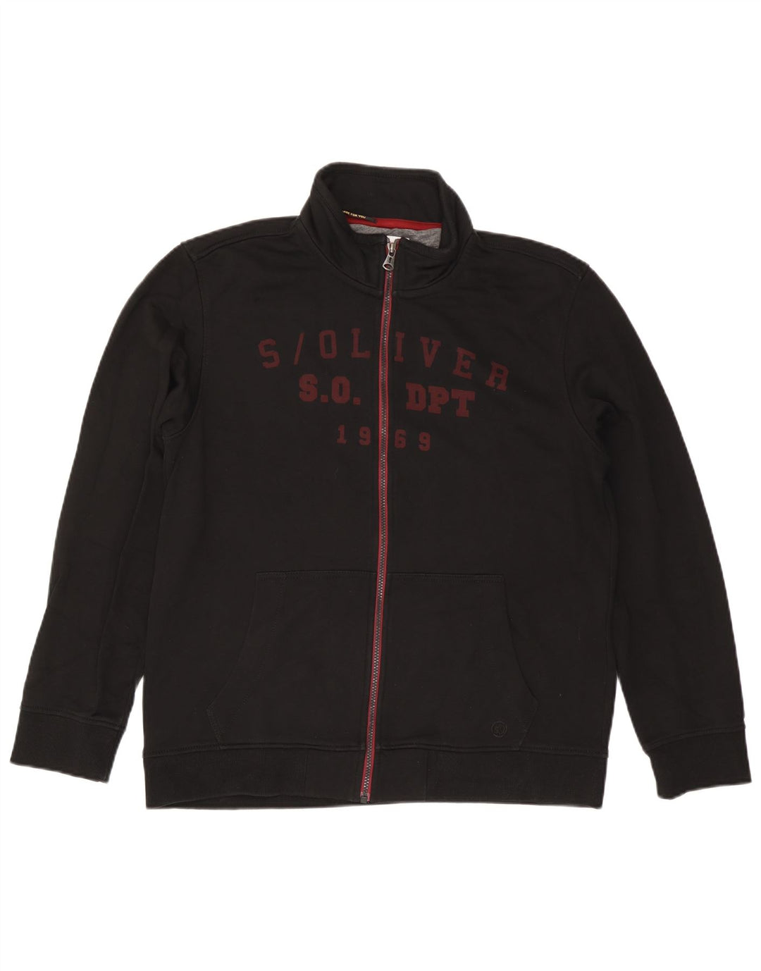 S.OLIVER Ανδρική φόρμα γραφικών Top Jacket XL Μαύρο