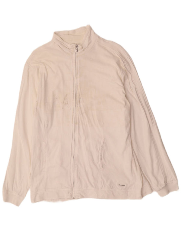 Champion γυναικεία αθλητική φόρμα Top Jacket UK 18 XL White Cotton