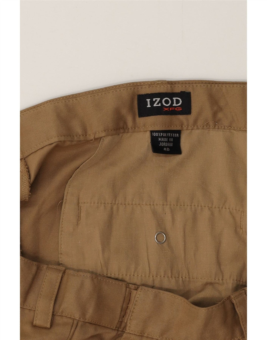 Ανδρικό σορτς Chino IZOD με καρφίτσες W40 XL Beige Polyester