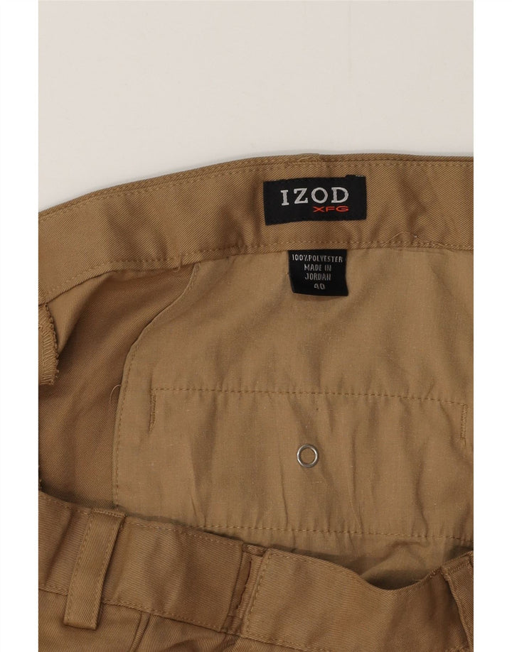Ανδρικό σορτς Chino IZOD με καρφίτσες W40 XL Beige Polyester